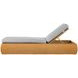Outdoor Complements Brown Wade Poolside Reclining Chaise
