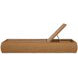 Outdoor Complements Brown Wade Poolside Reclining Chaise