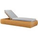Outdoor Complements Brown Wade Poolside Reclining Chaise