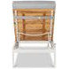 Outdoor Complements White and Brown Ronan Poolside Reclining Chaise