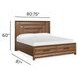 Callisto Bourbon Brown King Storage Panel Bed