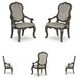 Maylee Gray Arm Chair Set Of 2