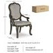 Maylee Gray Arm Chair Set Of 2