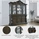 Maylee Dark Brown Buffet with Hutch