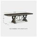 Maylee Dark Brown Extendable Dining Table