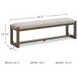 Cabalynn Oatmeal 63" Dining Bench