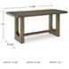 Cabalynn Light Brown Rectangular Counter Height Dining Table