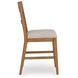 Cabalynn Oatmeal Upholstered Ladder Back Bar Stool Set of 2