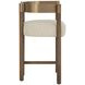 Marcelo Santa Cruz Oatmeal Upholstered Counter Height Stool
