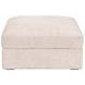 Daley Beige Square Modular Storage Ottoman