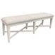 Americana Modern Cotton 58" Upholstered Dining Bench