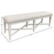 Americana Modern Cotton 58" Upholstered Dining Bench
