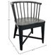 Americana Modern Black Barrel Back Dining Chair Set of 2