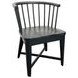 Americana Modern Black Barrel Back Dining Chair Set of 2