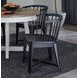 Americana Modern Black Barrel Back Dining Chair Set of 2