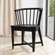 Americana Modern Black Barrel Back Dining Chair Set of 2