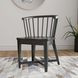 Americana Modern Black Barrel Back Dining Chair Set of 2