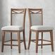 Americana Modern Cotton Upholstered Counter Height Chair Set of 2