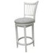 Americana Modern Cotton Spindle Back Swivel Bar Stool