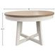 Americana Modern Cotton 48" Round Extendable Dining Table
