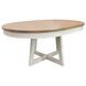 Americana Modern Cotton 48" Round Extendable Dining Table