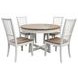 Americana Modern Cotton 48" Round Extendable Dining Table
