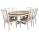 Americana Modern Cotton 48" Round Extendable Dining Table