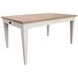 Americana Modern Cotton 60" Rectangular Extendable Dining Table