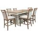Americana Modern Cotton 72" Extendable Counter Height Dining Table