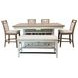 Americana Modern Cotton 72" Extendable Counter Height Dining Table