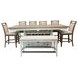 Americana Modern Cotton 72" Extendable Counter Height Dining Table