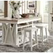 Americana Modern Cotton 72" Extendable Counter Height Dining Table