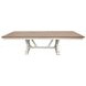 Americana Modern Cotton 88" Trestle Extendable Dining Table
