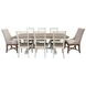 Americana Modern Cotton 88" Trestle Extendable Dining Table