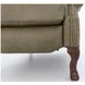 Danbury Oasis Olive Leather Push Thru The Arms Recliner