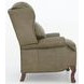 Danbury Oasis Olive Leather Push Thru The Arms Recliner