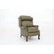 Danbury Oasis Olive Leather Push Thru The Arms Recliner with Nailhead Trim