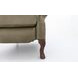 Danbury Oasis Olive Leather Push Thru The Arms Recliner with Nailhead Trim