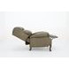 Danbury Oasis Olive Leather Push Thru The Arms Recliner with Nailhead Trim
