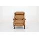 Danbury Santa Fe Brandy Leather Push Thru The Arms Recliner with Nailhead Trim