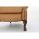 Danbury Santa Fe Brandy Leather Push Thru The Arms Recliner with Nailhead Trim