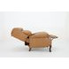 Danbury Santa Fe Brandy Leather Push Thru The Arms Recliner with Nailhead Trim