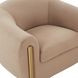 Lina Cafe Au Lait Performance Velvet Upholstered Accent Chair