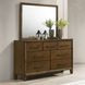 Ballard Walnut Rectangular Dresser Mirror