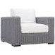 Capri White Performance Fabric Outdoor Lounge Chair