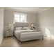 Zest Light Gray and Black King Upholstered Panel Bed with Welt Trim