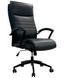 DC-370 Smooth Black Leather Desk Chair