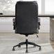 DC-370 Smooth Black Leather Desk Chair