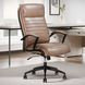 DC-370 Smooth Latte Leather Desk Chair