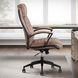 DC-370 Smooth Latte Leather Desk Chair
